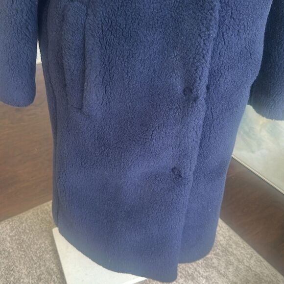 Madewell Navy Sherpa Coat/Jacket XS - Picture 3 of 6